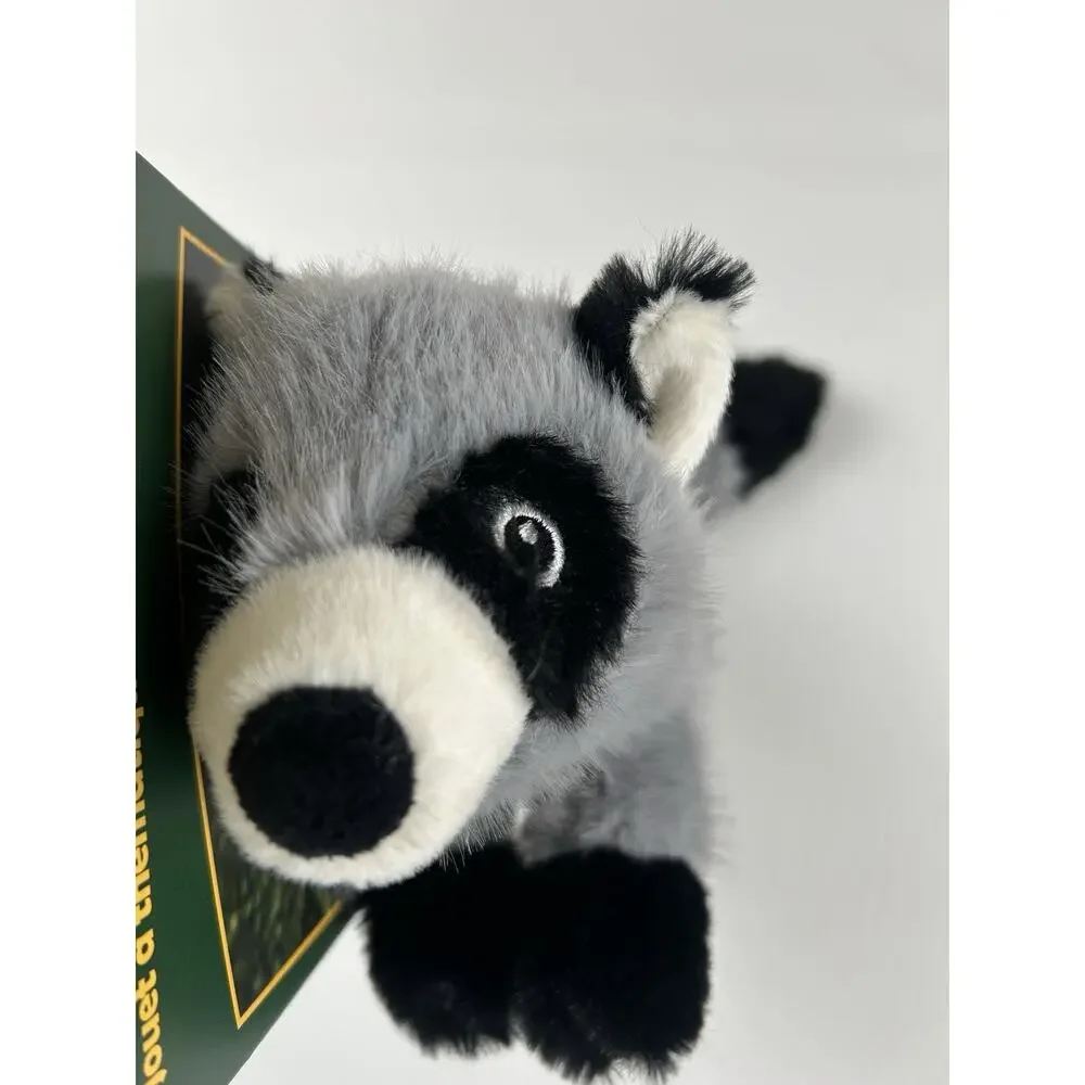 Pally Paws Raccoon Squeaky Dog Toy Plush Woodland Stuffed Pet Chew Toy 11”